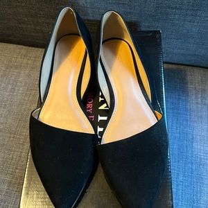Used Black J.Crew Suede Flats. Size 10